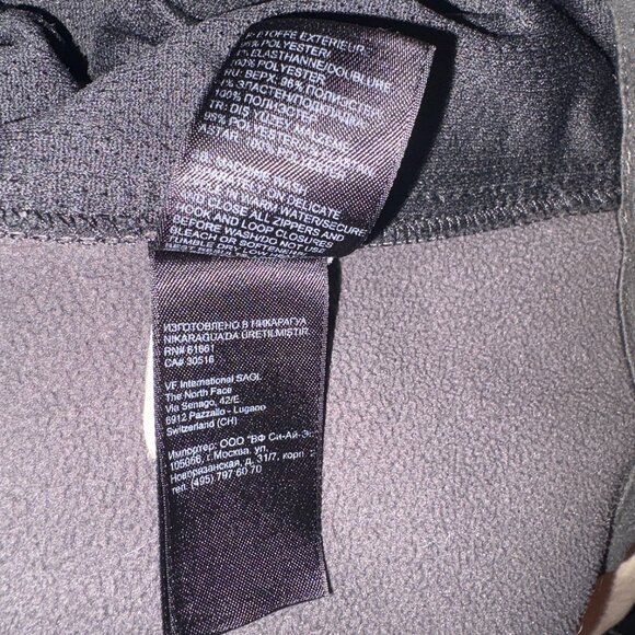 The North Face Gray & Black Apex Softshell Full-Zip Jacket Men's Size L - Picture 7 of 7